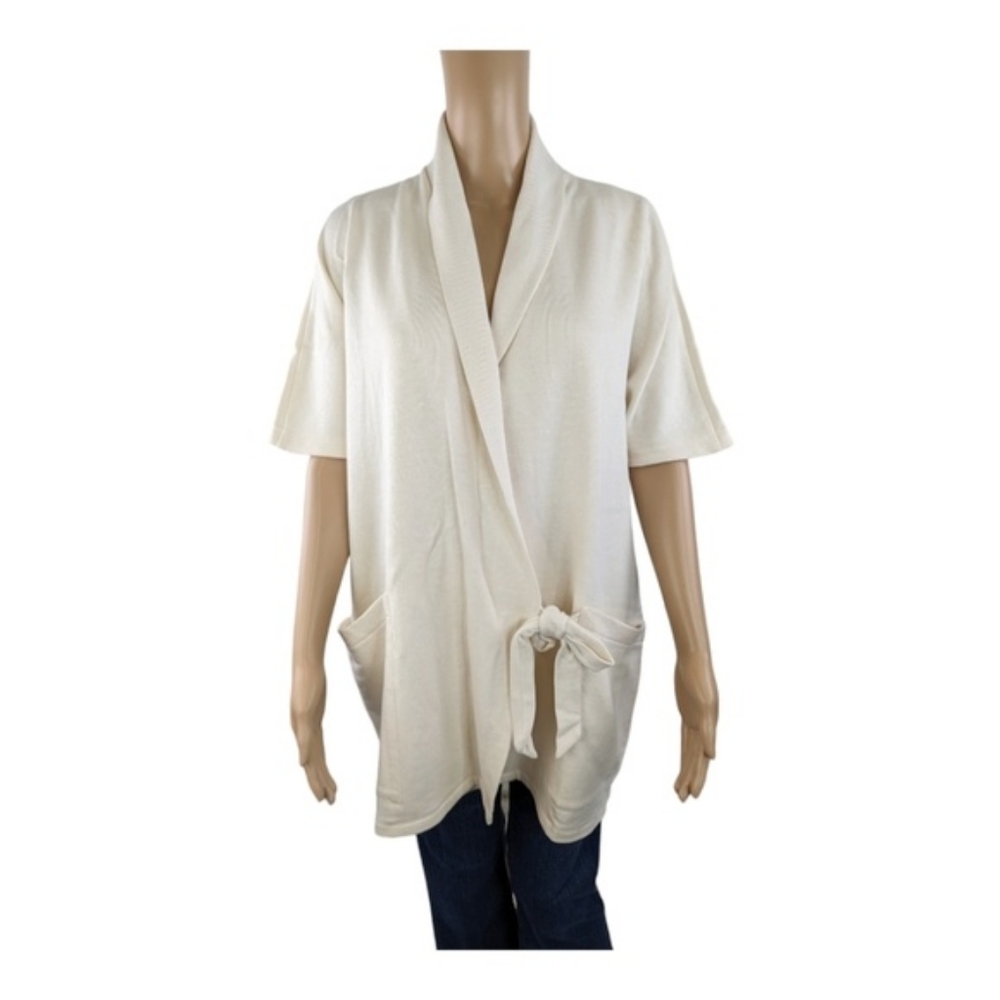 Eileen Fisher Drape Neck Wrap Jacket S/M